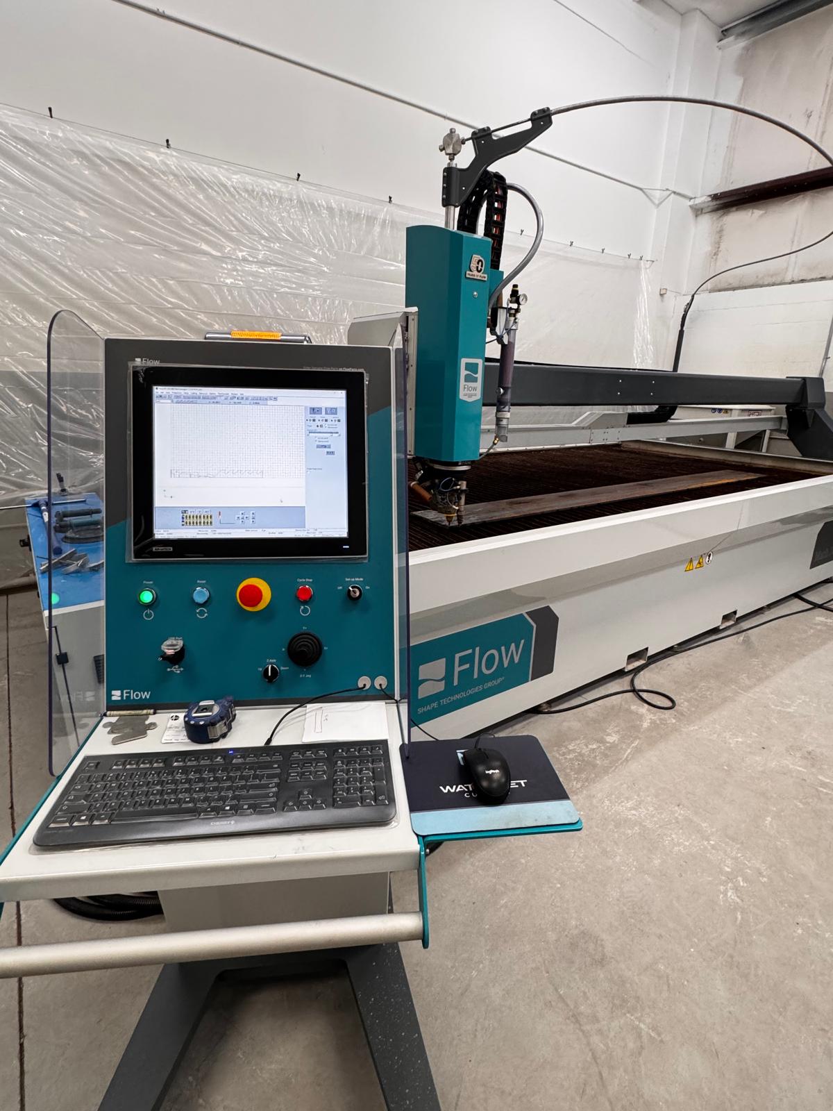 Flow Mach 200c waterjet cutting machine at MS WaterJet shop