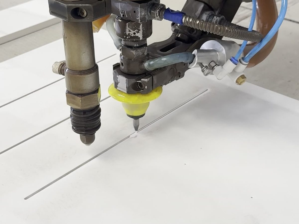 Waterjet cutting precision metal parts in Orlando shop